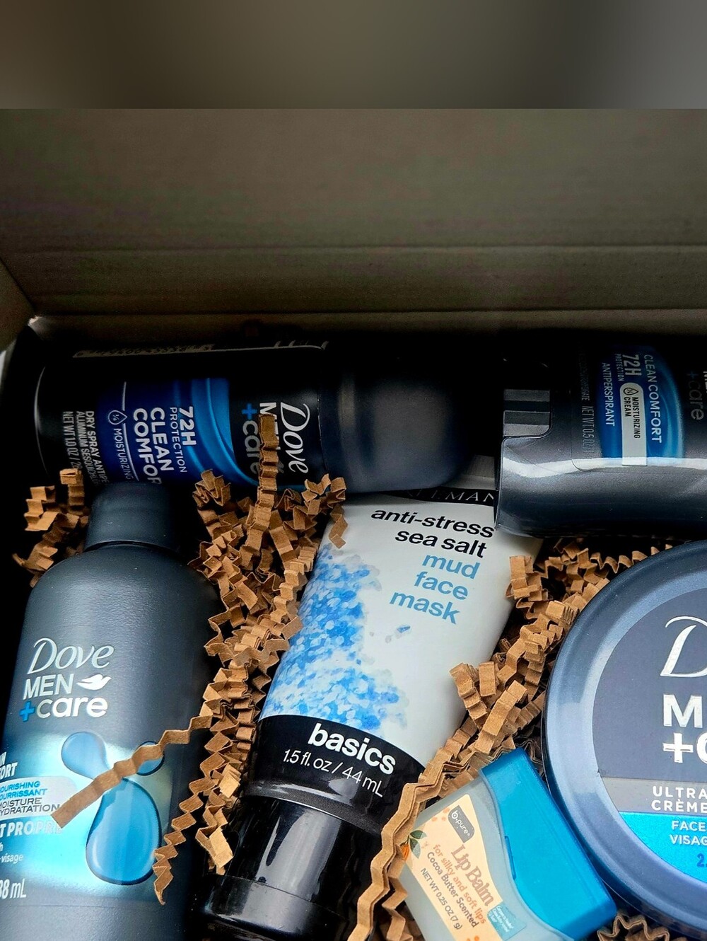 Men+Care Blue Face Mask & Moisturizer Gift Set